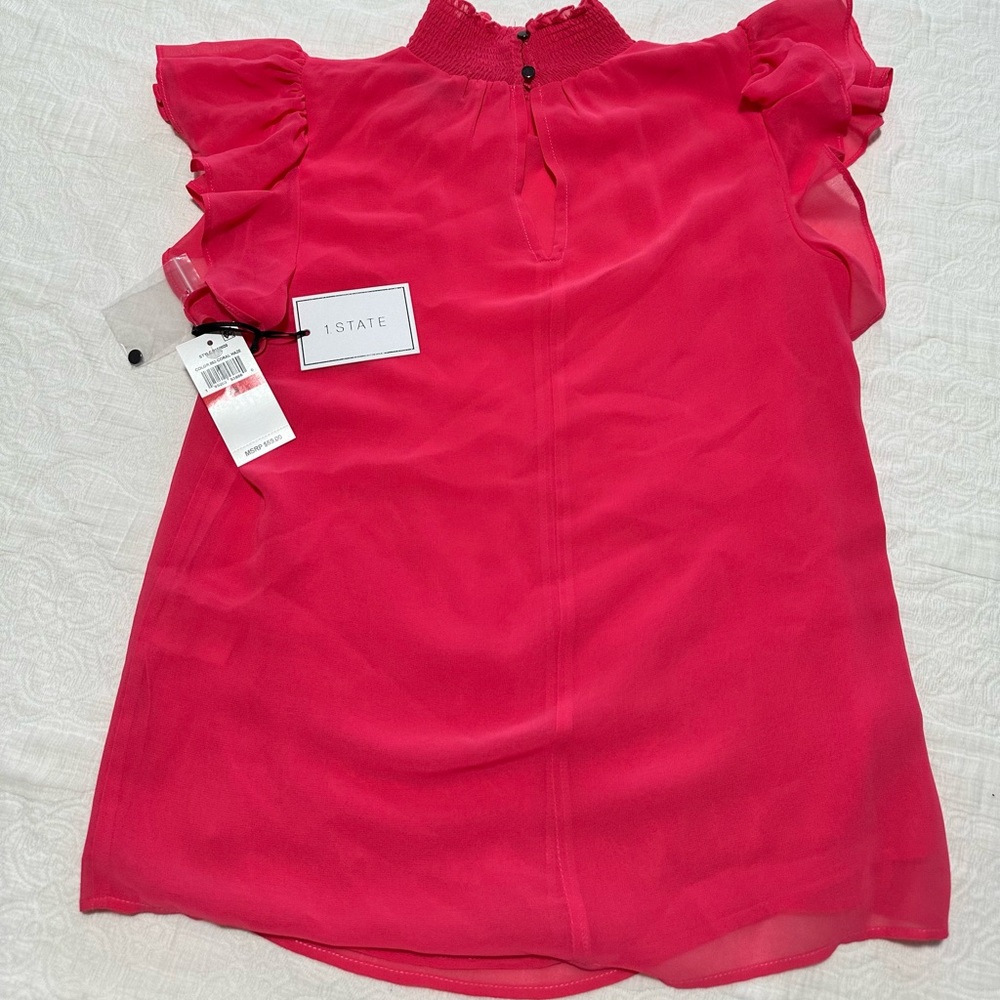 1State Coral Haze blouse